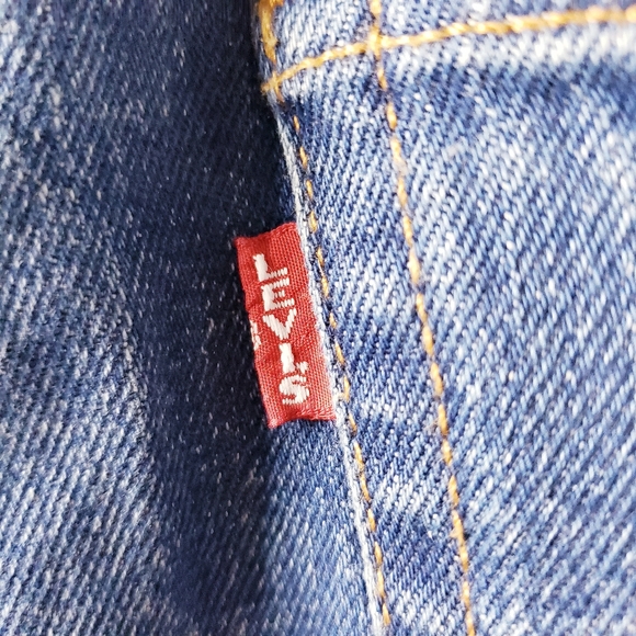 Levi's 501 Skinny Jeans Button Fly Dark Wash Women's Size 24 /30 - Picture 10 of 14